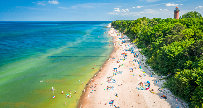 pláž v Gdaňsku beach in Gdansk