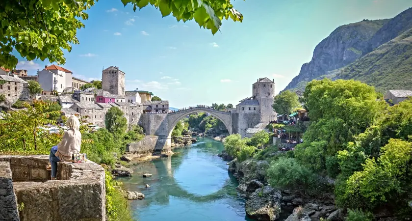 most v Mostaru bridge in mostar