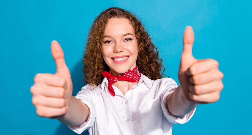 palce vzhůru thumbs up